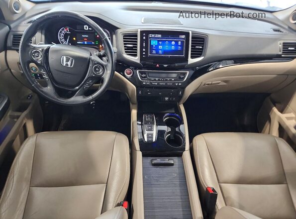 5FNYF6H94HB050226 2017 HONDA PILOT White Dashboard view