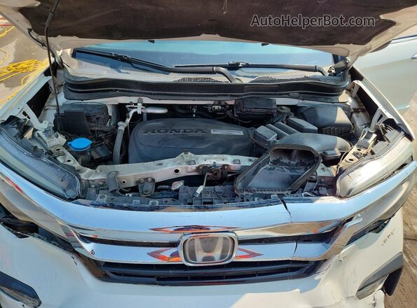 5FNYF6H96KB039641 2019 HONDA PILOT White ძრავის განყოფილების ხედი