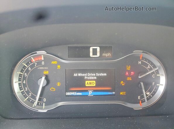5FNYF6H97JB012043 2018 HONDA PILOT White Widok zestawu wskaźników