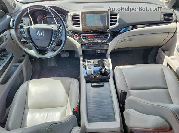 5FNYF6H98HB009291 2017 HONDA PILOT Silver Vista del salpicadero