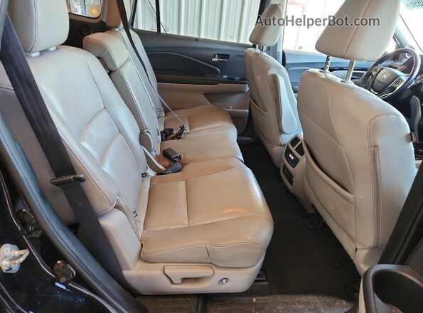 5FNYF6H99HB018498 2017 HONDA PILOT Black უკანა სალონის ხედი