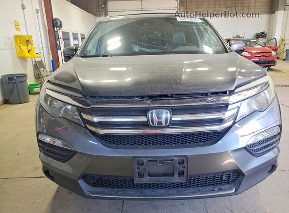 5FNYF6H99JB065696 2018 HONDA PILOT Серый Вид спереди