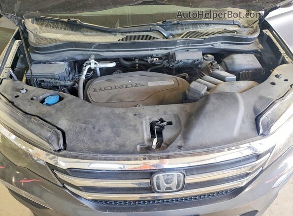 5FNYF6H99JB065696 2018 HONDA PILOT Серый Вид подкапотного пространства