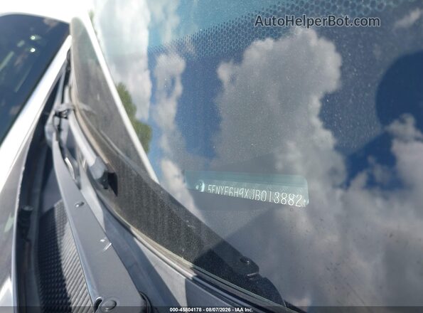 5FNYF6H9XJB013882 2018 HONDA PILOT Blue Вид підкапотного простору