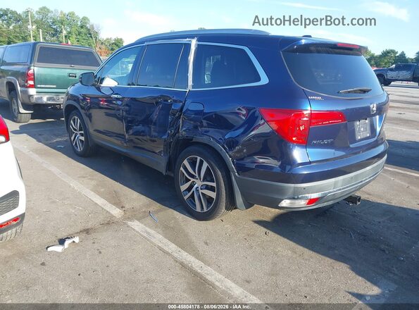5FNYF6H9XJB013882 2018 HONDA PILOT Blue Задня ліва чверть