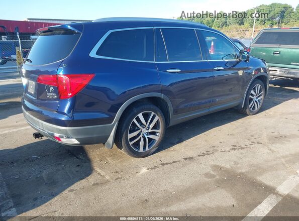 5FNYF6H9XJB013882 2018 HONDA PILOT Blue Задня права чверть