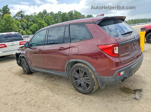 5FNYF7H20KB005039 2019 HONDA PASSPORT Бордовый Задняя левая четверть
