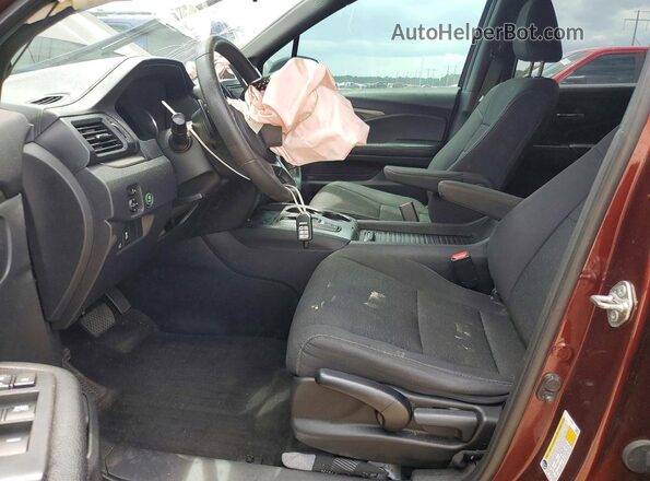 5FNYF7H20KB005039 2019 HONDA PASSPORT Бордовый Вид салона спереди