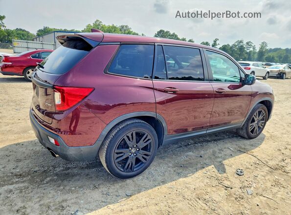5FNYF7H26LB004009 2020 HONDA PASSPORT Burgundy Rear right