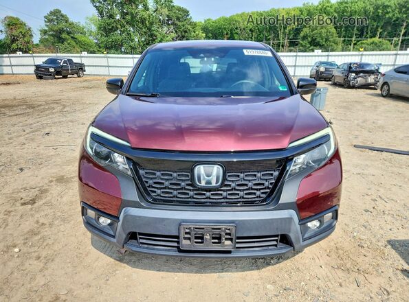 5FNYF7H26LB004009 2020 HONDA PASSPORT Burgundy Front view