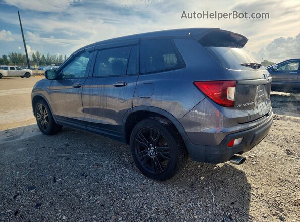 5FNYF7H28KB011784 2019 HONDA PASSPORT Серый Задняя левая четверть