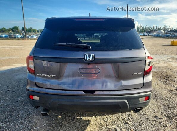 5FNYF7H28KB011784 2019 HONDA PASSPORT Серый Вид сзади