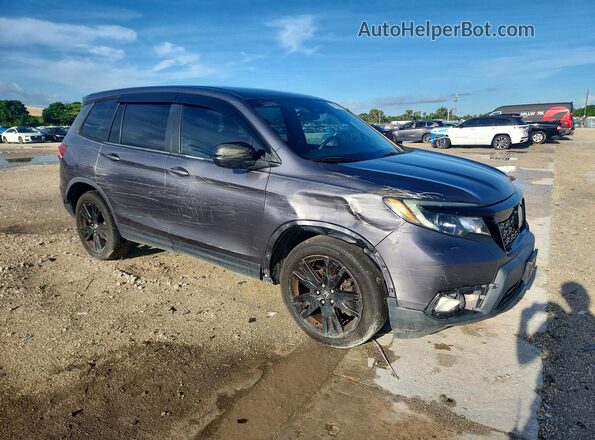 5FNYF7H28KB011784 2019 HONDA PASSPORT Серый Передняя правая четверть