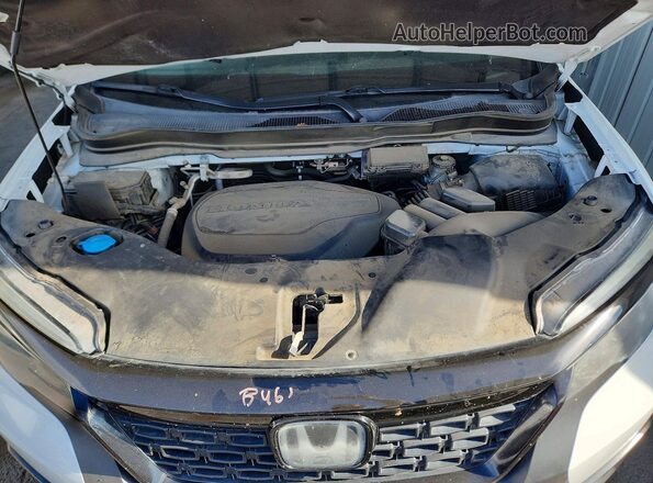 5FNYF7H54LB006433 2020 HONDA PASSPORT White ძრავის განყოფილების ხედი