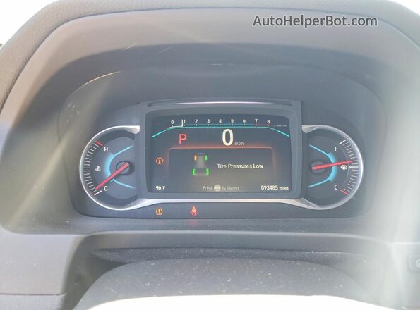 5FNYF7H91KB007993 2019 HONDA PASSPORT Burgundy Instrument cluster view