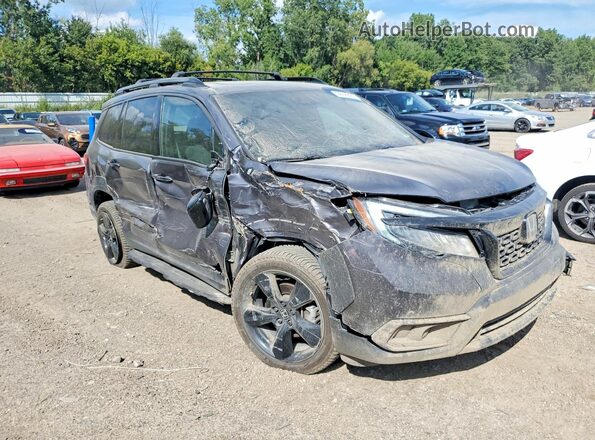 5FNYF8H01MB030099 2021 HONDA PASSPORT Gray Przód prawy