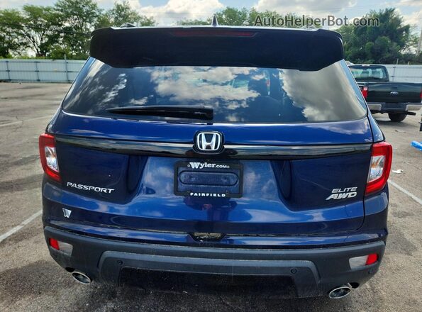 5FNYF8H06LB015032 2020 HONDA PASSPORT Blue Vista trasera