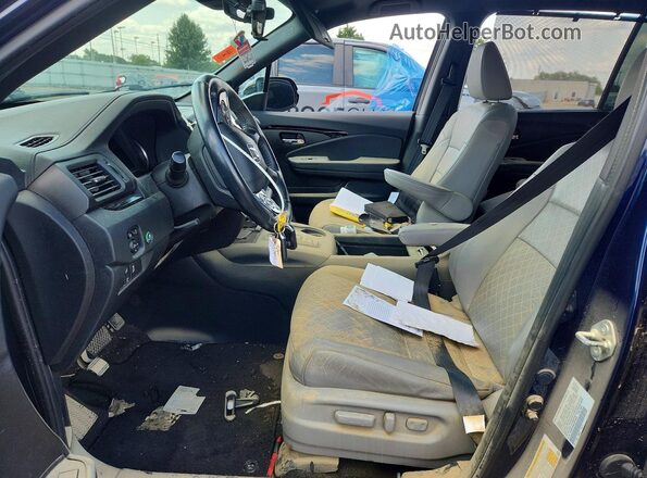 5FNYF8H06LB015032 2020 HONDA PASSPORT Blue Vista interior delantera