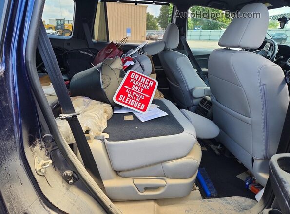 5FNYF8H06LB015032 2020 HONDA PASSPORT Blue Vista interior trasera