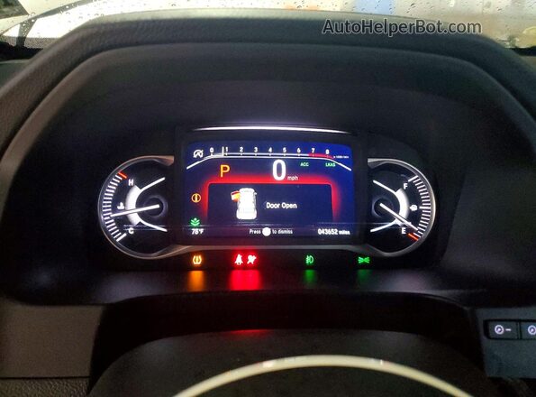 5FNYF8H06PB037148 2023 HONDA PASSPORT White ხელსაწყოთა პანელის ხედი