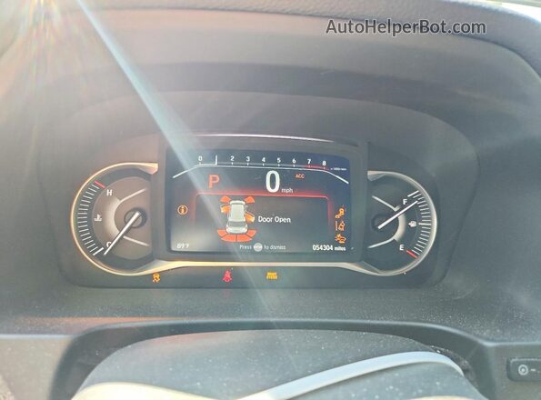5FNYF8H09NB012886 2022 HONDA PASSPORT Black Instrument cluster view