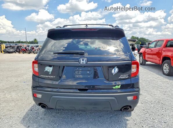5FNYF8H22MB004922 2021 HONDA PASSPORT Black Rear view