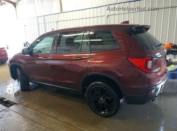 5FNYF8H23KB016333 2019 HONDA PASSPORT Red უკანა მარცხენა