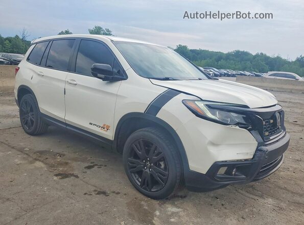 5FNYF8H23KB017787 2019 HONDA PASSPORT White Առջևի աջ