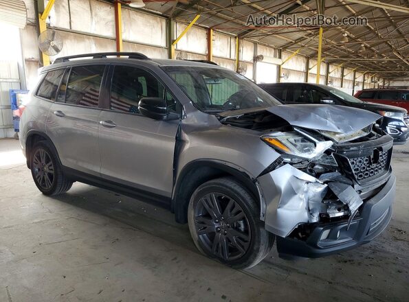 5FNYF8H50KB015635 2019 HONDA PASSPORT Silver Przód prawy