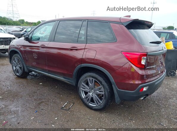 5FNYF8H51MB036786 2021 HONDA PASSPORT Maroon Rear left