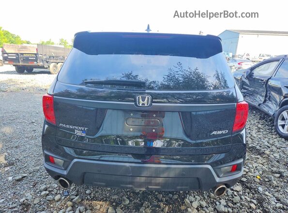5FNYF8H51PB040759 2023 HONDA PASSPORT Black უკანა ხედი