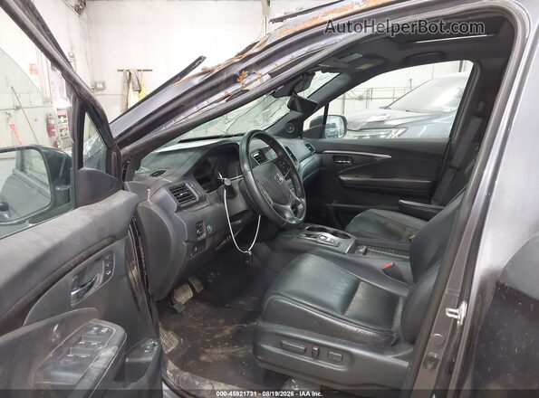5FNYF8H54KB025763 2019 HONDA PASSPORT Gray Widok wnętrza z przodu