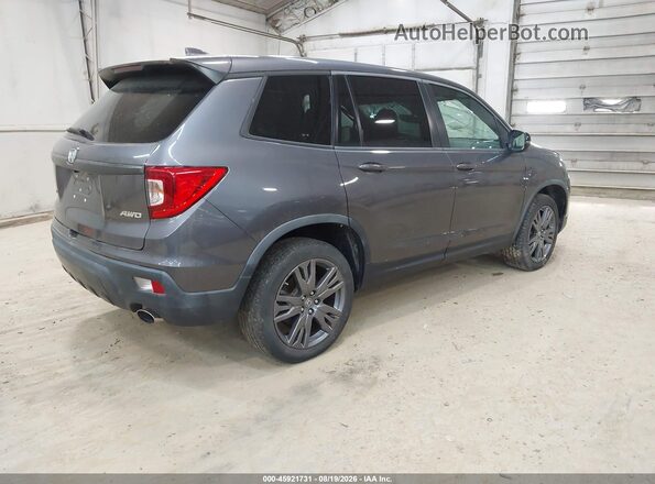 5FNYF8H54KB025763 2019 HONDA PASSPORT Gray Tył prawy