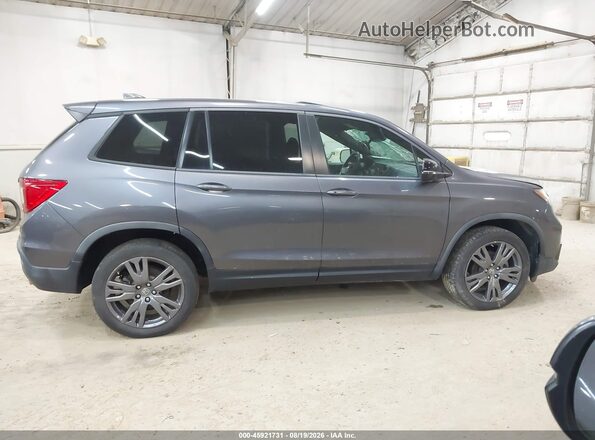 5FNYF8H54KB025763 2019 HONDA PASSPORT Gray Widok wnętrza z tyłu