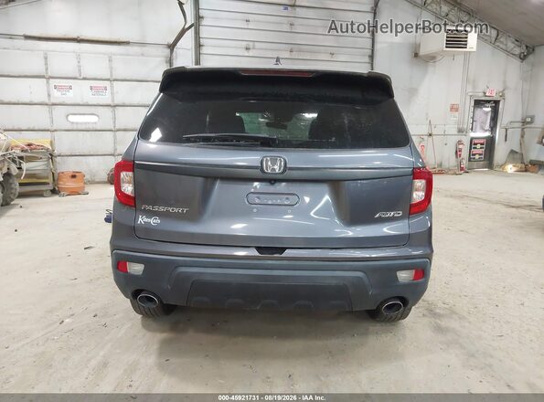 5FNYF8H54KB025763 2019 HONDA PASSPORT Gray 