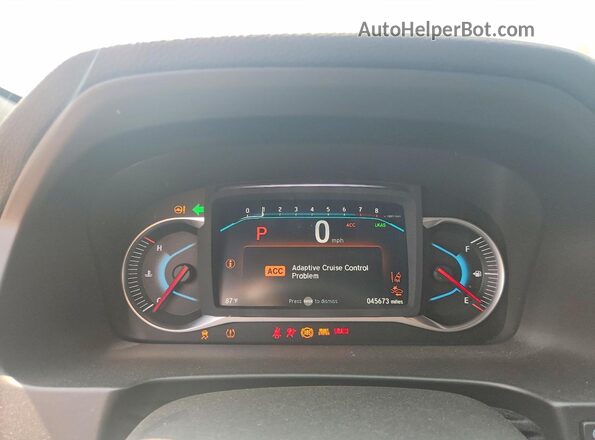 5FNYF8H55MB038394 2021 HONDA PASSPORT Gray Вид щитка приладів