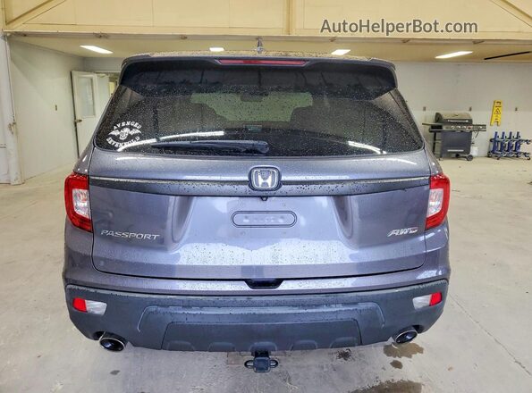 5FNYF8H56KB016322 2019 HONDA PASSPORT Угольный Вид сзади