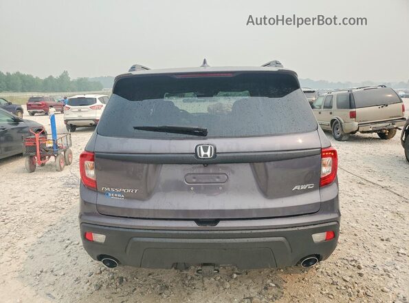5FNYF8H56KB030494 2019 HONDA PASSPORT Blue უკანა ხედი