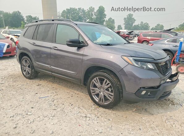 5FNYF8H56KB030494 2019 HONDA PASSPORT Blue წინა მარჯვენა