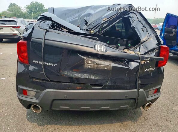 5FNYF8H56PB039946 2023 HONDA PASSPORT Black Widok z tyłu