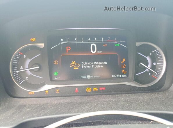 5FNYF8H56PB039946 2023 HONDA PASSPORT Black Widok zestawu wskaźników