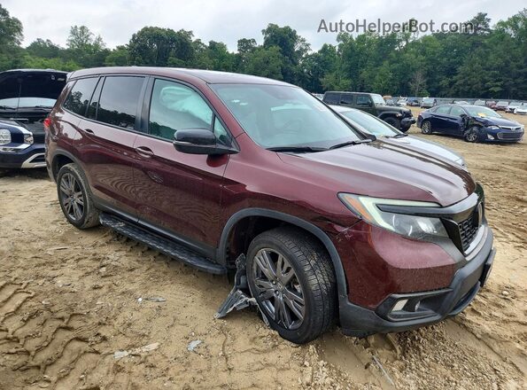 5FNYF8H57MB016879 2021 HONDA PASSPORT Burgundy Передня права чверть