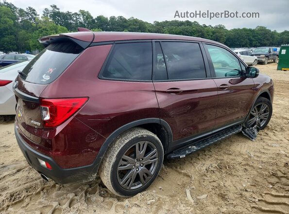 5FNYF8H57MB016879 2021 HONDA PASSPORT Burgundy Задня права чверть
