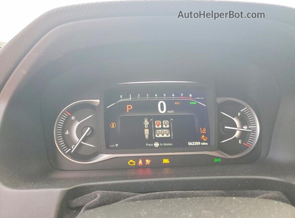 5FNYF8H57PB033878 2023 HONDA PASSPORT Red Instrument cluster view
