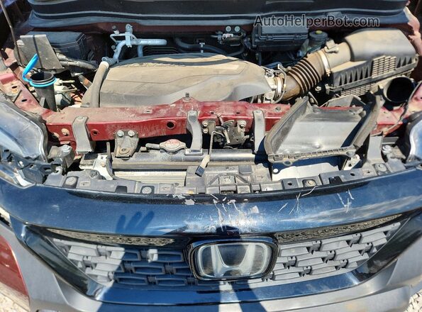 5FNYF8H59LB003887 2020 HONDA PASSPORT Burgundy Vista del compartimento del motor