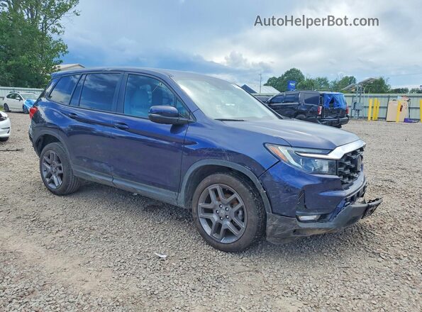 5FNYF8H5XPB043532 2023 HONDA PASSPORT Синий Передняя правая четверть