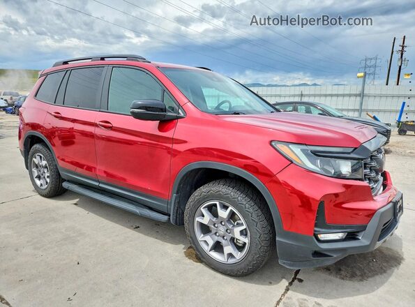 5FNYF8H60PB036436 2023 HONDA PASSPORT Red Передня права чверть