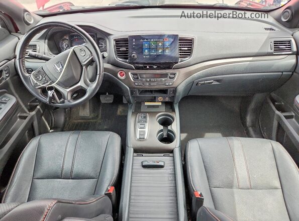 5FNYF8H60PB036436 2023 HONDA PASSPORT Red Вид панелі приладів