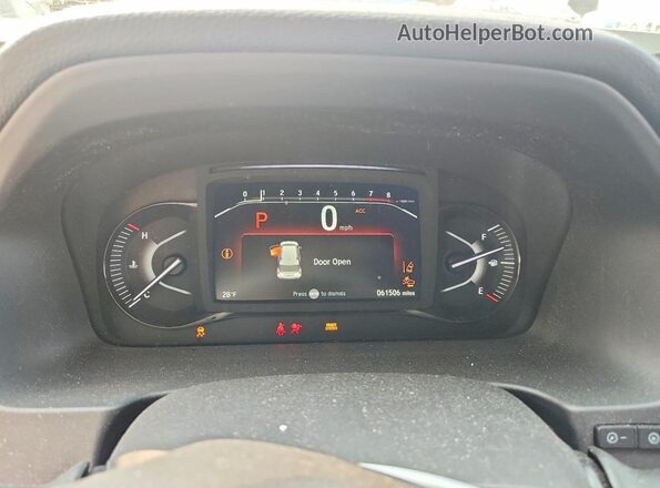 5FNYF8H62NB007808 2022 HONDA PASSPORT White Vista del cuadro de instrumentos