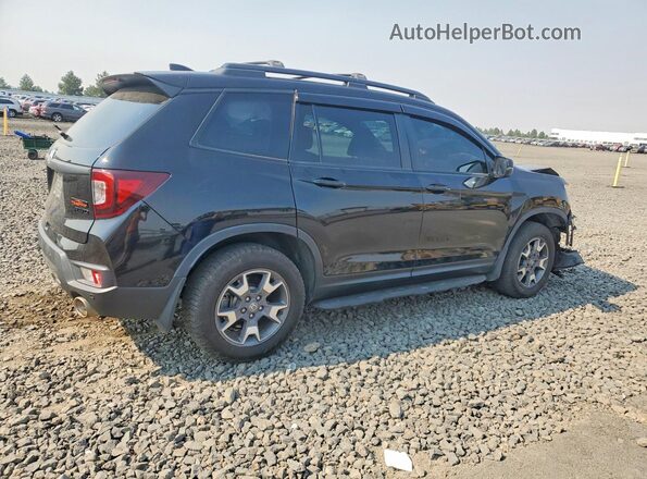 5FNYF8H65NB014008 2022 HONDA PASSPORT Black Задня права чверть